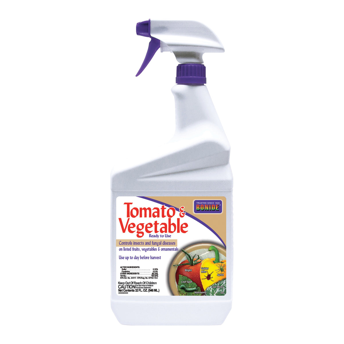 Bonide 688 Tomato and Vegetable, Liquid, Spray Application, 1 qt