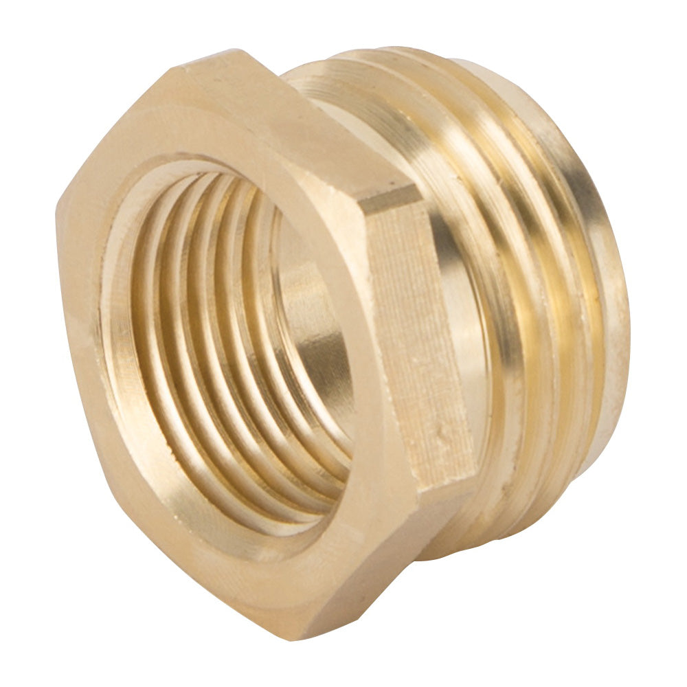 Landscapers Select GHADTRS-4 Hose Connector, 3/4 x 1/2 in, MNH x FNPT, Brass, Brass