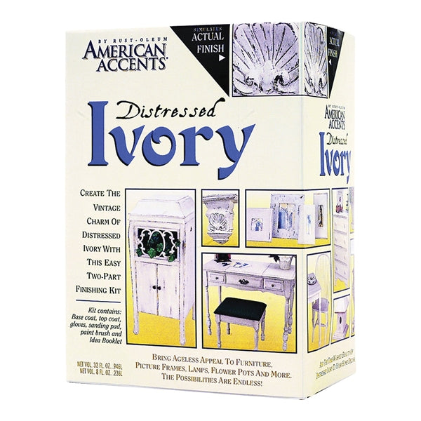 RUST-OLEUM AMERICAN ACCENTS 202867 Distressed Ivory Kit, Distressed Ivory