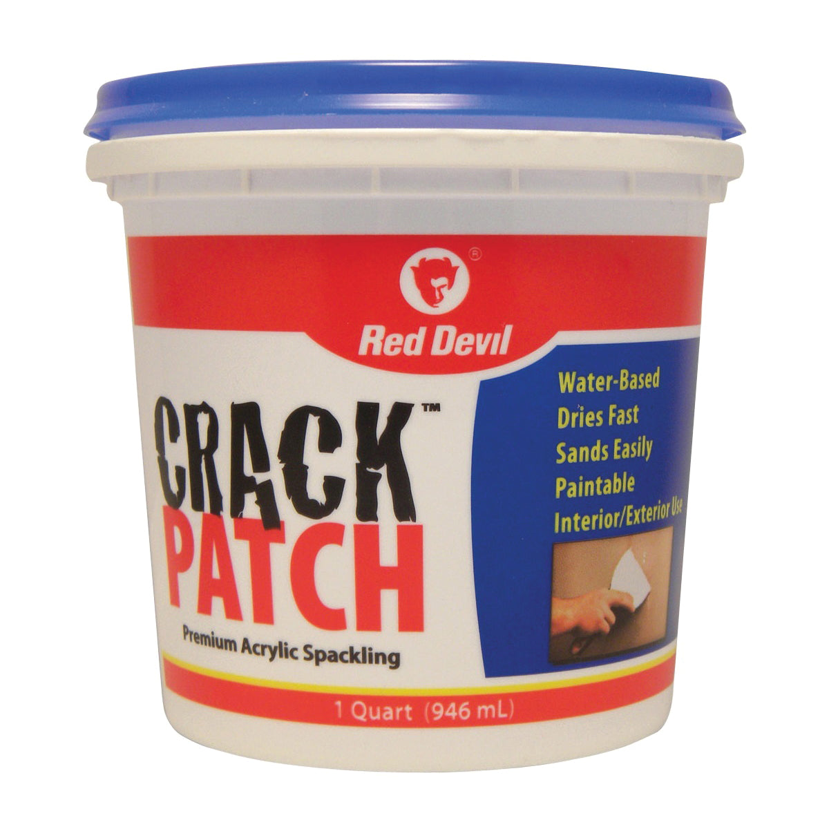 Red Devil 0804 Spackling Paste White, White, 1 qt Tub
