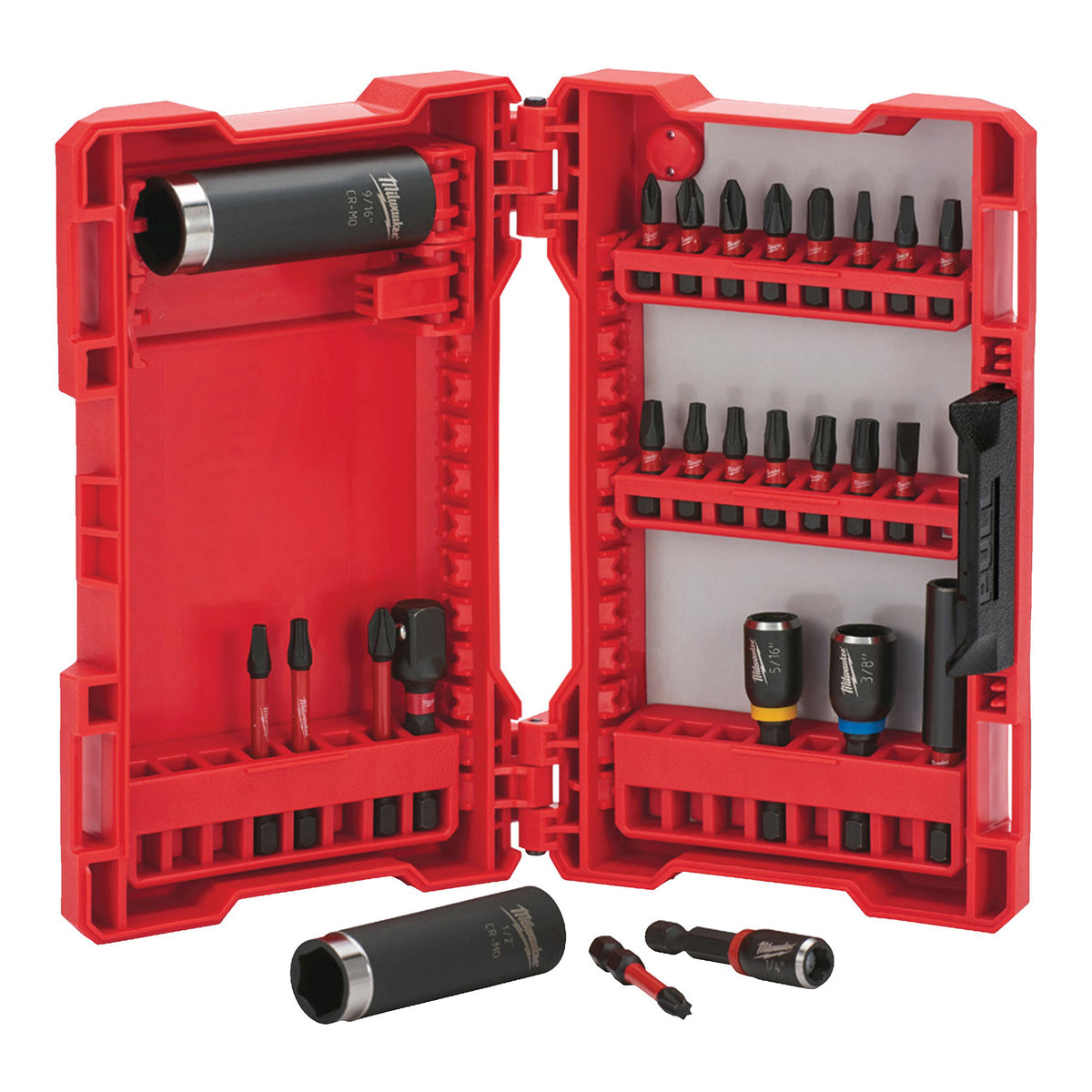 Milwaukee SHOCKWAVE Impact Duty 48-32-4408 Drive and Fasten Set, 26-Piece, Steel