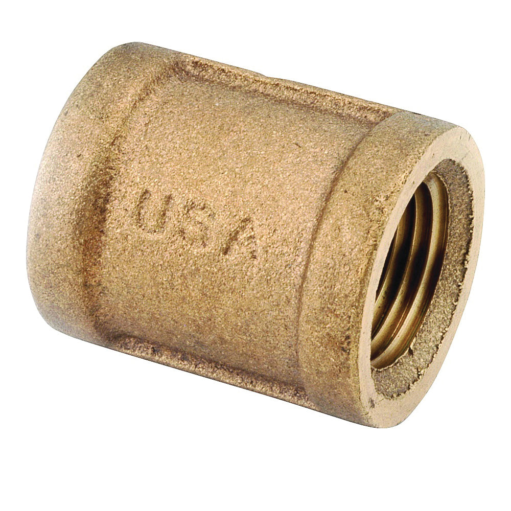 Anderson Metals 738103-20 Pipe Coupling, 1-1/4 in, FIPT, Brass