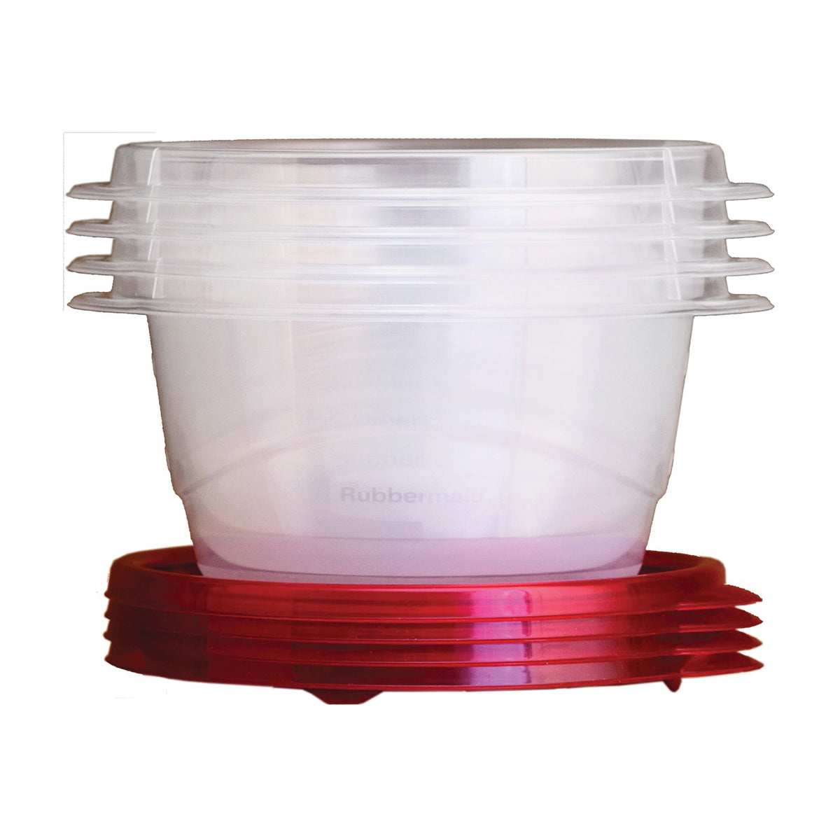 Rubbermaid TakeAlongs 7F52RETCHIL Food Storage Container Set, 3.2 Cups Capacity, Clear, 6 in L, 7 in W, 5 in H