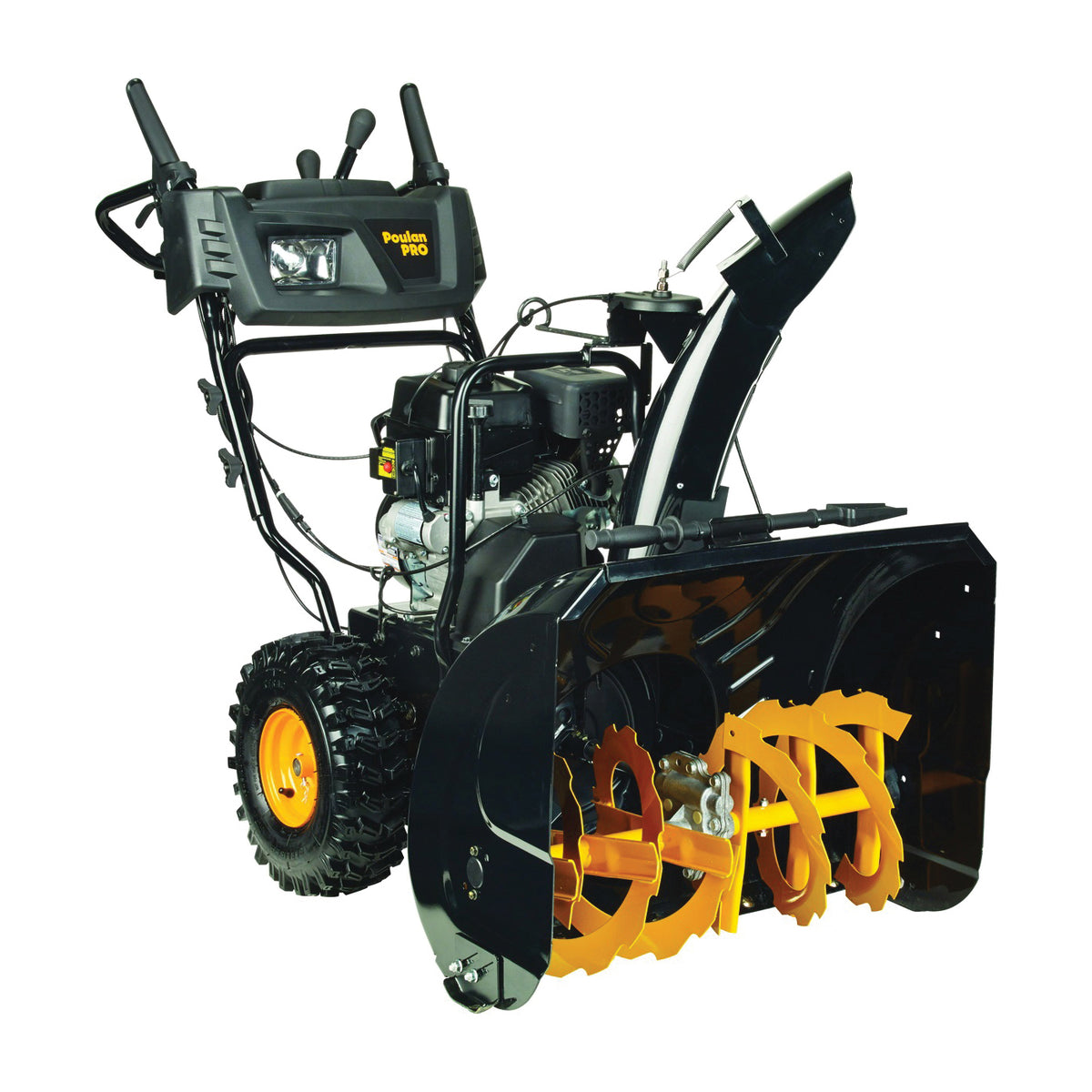 Poulan Pro PR271 Snow Thrower with Power Steering, 2-Stage, 27 in W Cleaning