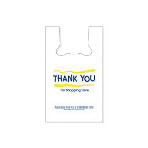 NOVOLEX 1015254 T-Shirt Bag, 7 in L, 12 in W, Plastic, White