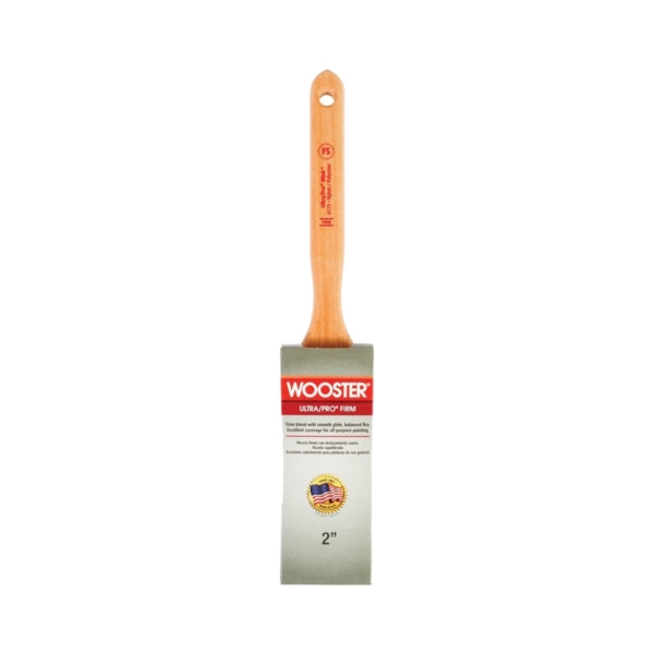 WOOSTER 4175-2 Paint Brush, 2 in W, 2-11/16 in L Bristle, Nylon/Polyester Bristle, Flat Sash Handle