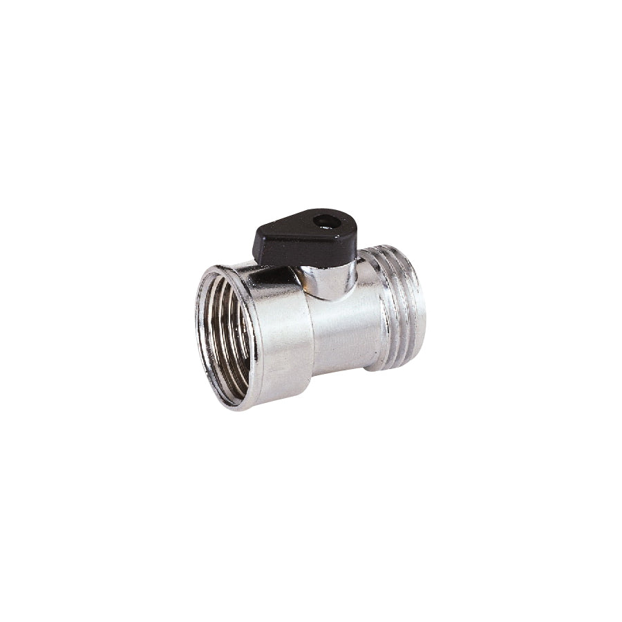 Landscapers Select GC5043L Hose Shut-Off Valve, 3/4 in, Female, 1 -Port/Way, Zinc Body, Silver, Chrome