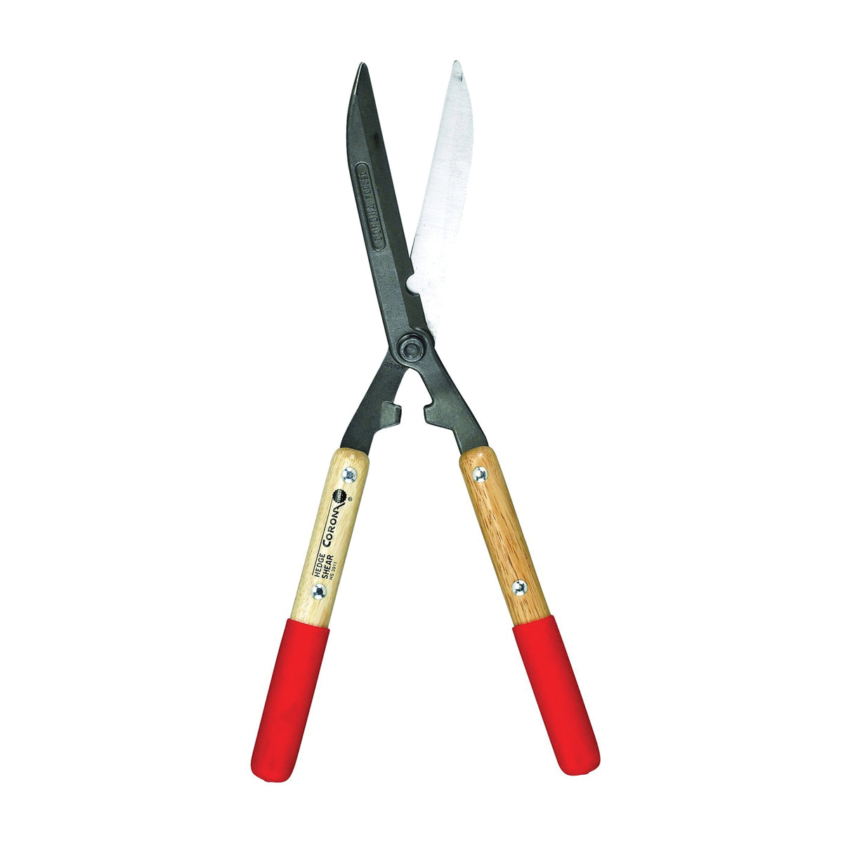 CORONA HS 3911 Hedge Shear, Straight Edge With Limb Notch Blade, 8-1/4 in L Blade, Steel Blade, Wood Handle