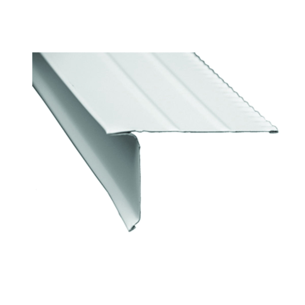 Amerimax F50WA6 Roof Edge, 10 ft L, Aluminum, White
