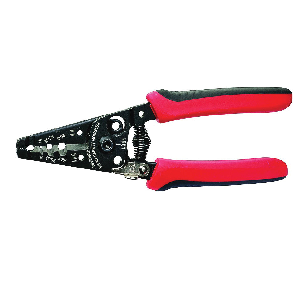 GB GS-359D Cutter and Stripper, 18 AWG Wire, 6-1/4 in OAL, Cushion-Grip Handle