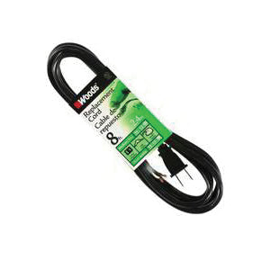 CCI Mag-Lite 4588 Replacement Power Cord, 8 ft L, 13 A, 125 V, Black