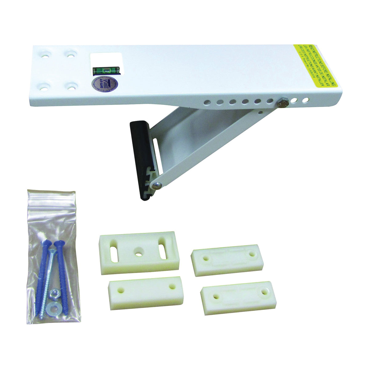 Comfort-Aire AS080 Window Support Bracket, Steel, Baked-On Epoxy, For: Air Conditioners up to 80 lb