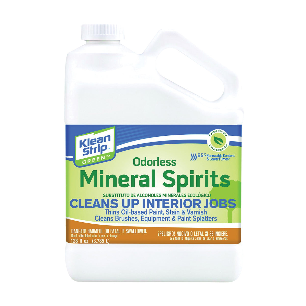 Klean Strip GKGO75CA Mineral Spirit Thinner, Liquid, Milky White, 1 gal, Can