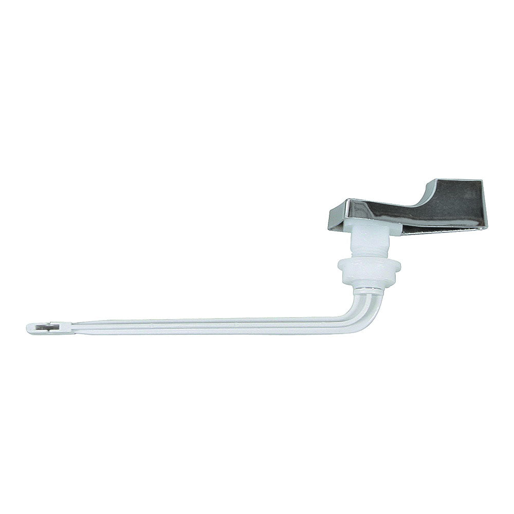 Worldwide Sourcing PMB-211 Toilet Flush Lever, Front Mounting, 4 in L Flush Arm, Plastic, Chrome