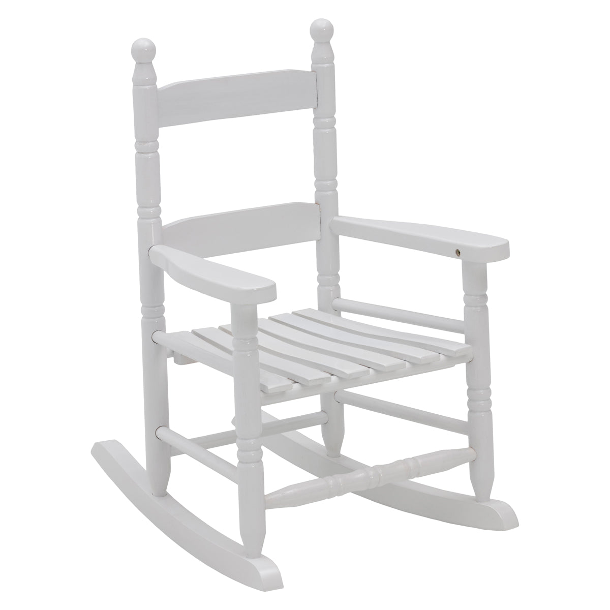 Jack Post KN-10-W Child Rocking Chair, 14-3/4 in OAW, 18-3/4 in OAD, 22-1/2 in OAH, Hardwood, White