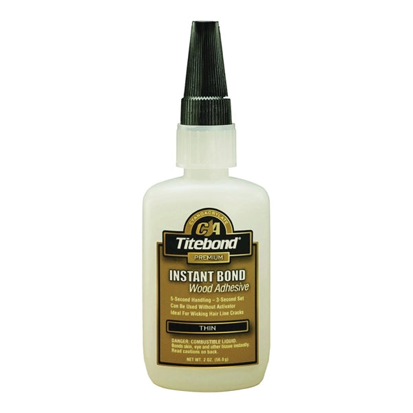 Titebond 6201 Wood Glue, Clear, 2 oz Bottle