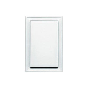 BUILDERS EDGE 130020001001 Mounting Block, 12-1/16 in L, 8-1/8 in W, White