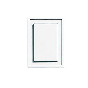 BUILDERS EDGE 130030002001 Mounting Block, 6-5/16 in L, 4-1/2 in W, White