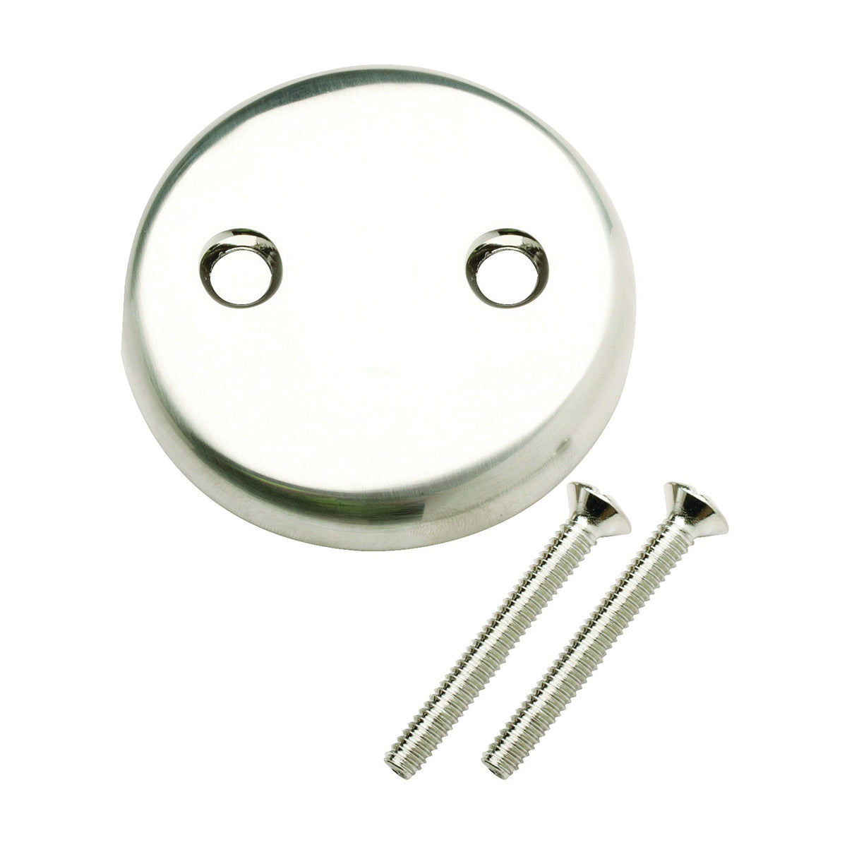 Plumb Pak PP826-11BN Overflow Tub Face Plate, Brushed Nickel, For: Bath Drains