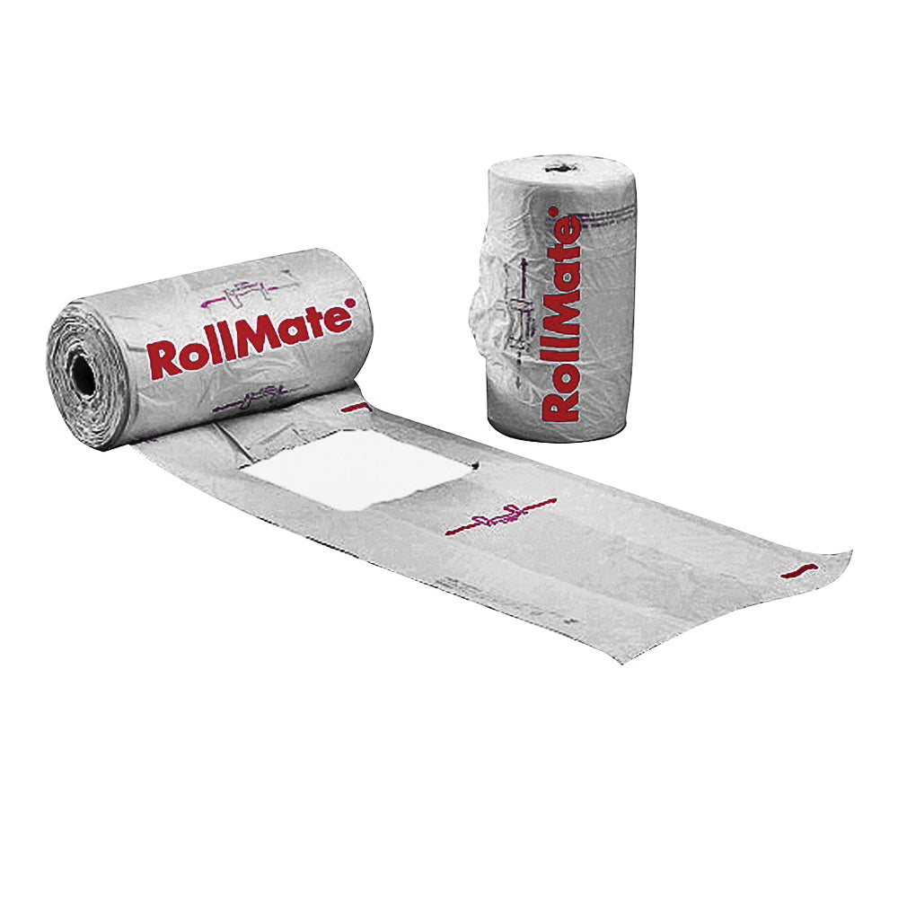 NOVOLEX RollMate 8116008 T-Shirt Roll Bag, 7.2 in L, 15 in W, L, Plastic, White