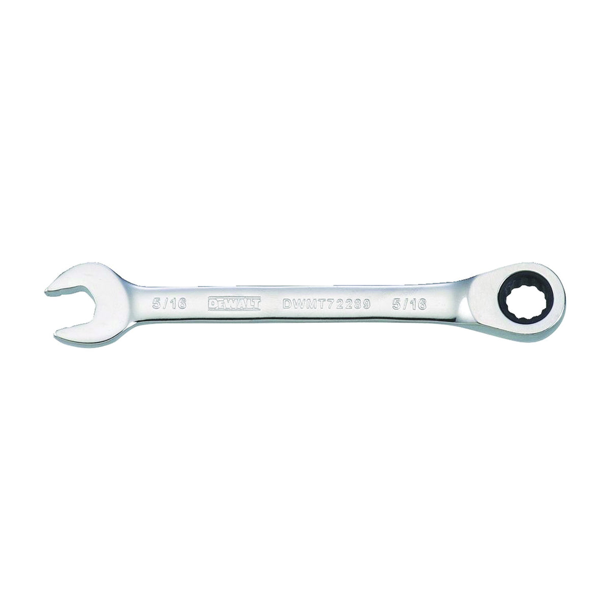 DeWALT DWMT72289OSP Combination Wrench, SAE, 5/6 in Head, 4-3/8 in L, 12-Point, Chrome, Comfort-Grip Handle
