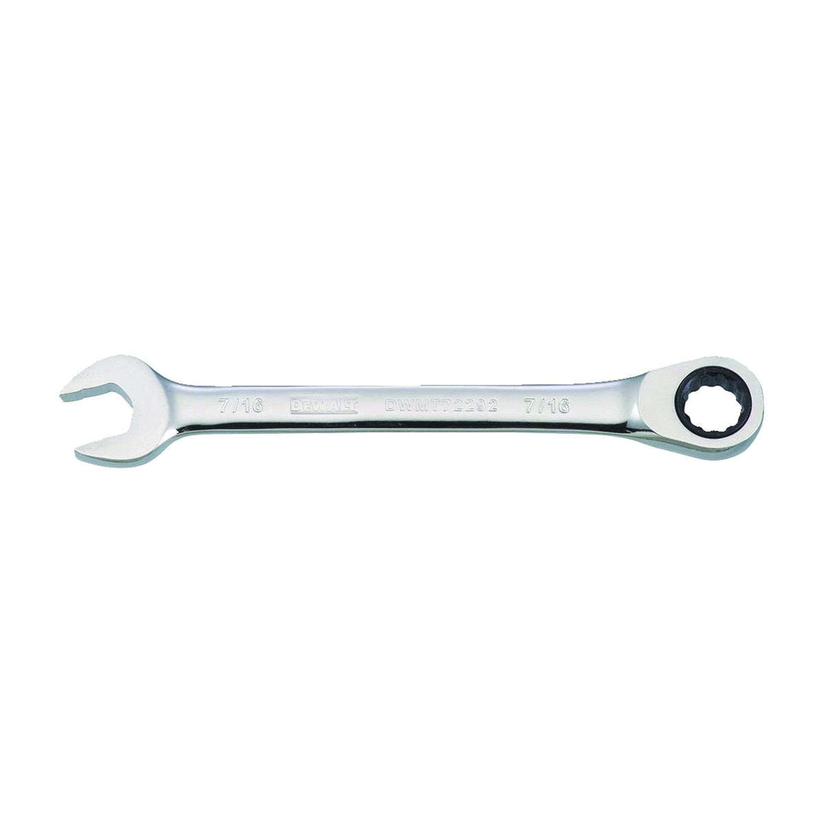 DeWALT DWMT72292OSP Combination Wrench, SAE, 7/16 in Head, 5-25/32 in L, Chrome, Comfort-Grip Handle