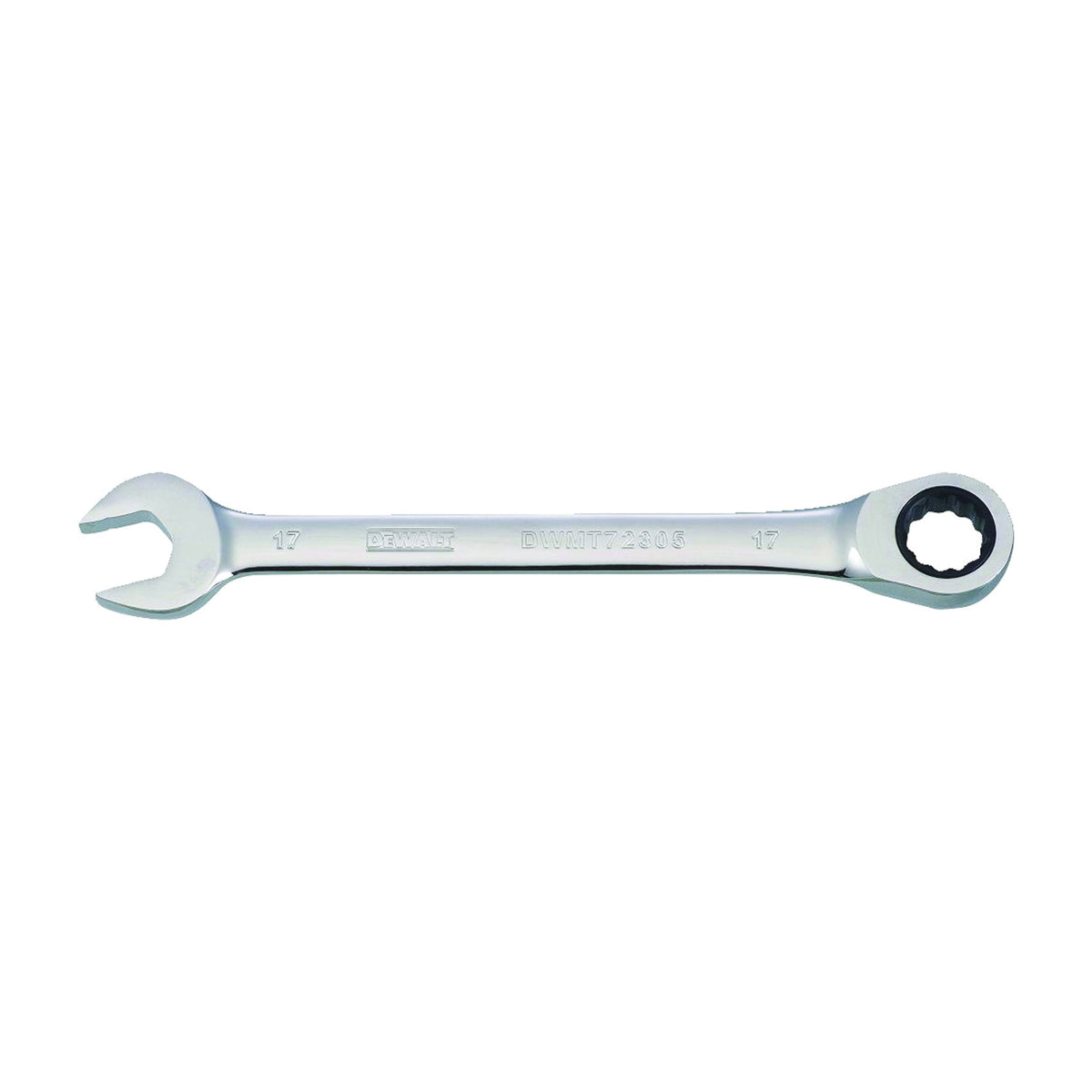 DeWALT DWMT72305OSP Combination Wrench, Metric, 17 mm Head, 8-25/32 in L, 12-Point, Chrome, Comfort-Grip Handle