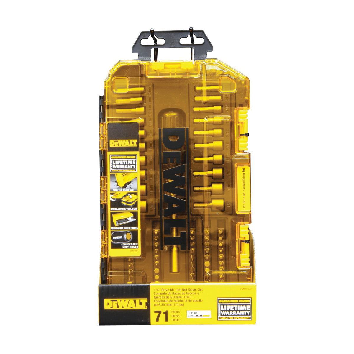 DeWALT DWMT73808 Multi-Bit and Nut Driver Set, Chrome