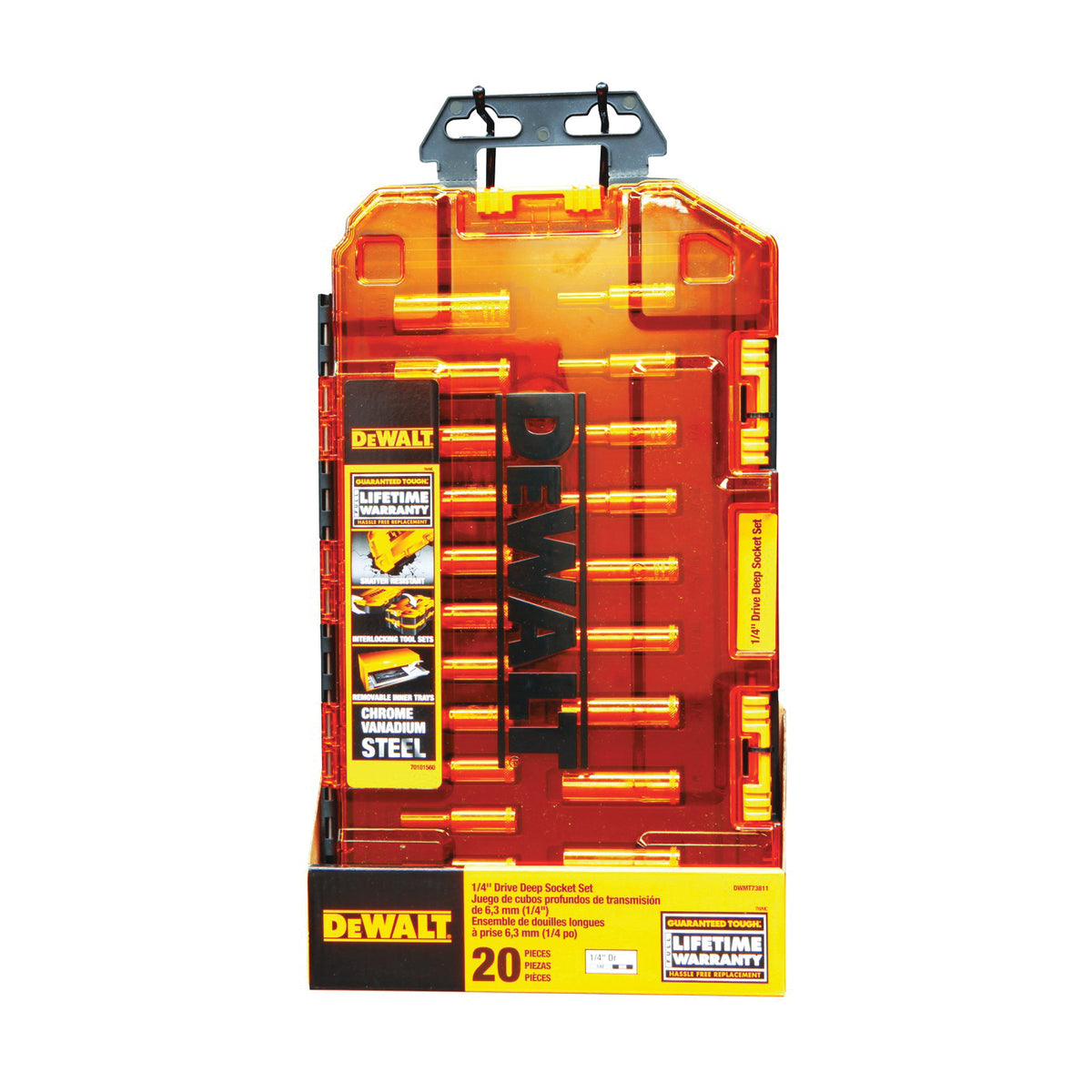 DeWALT DWMT73811 Socket Set, Chrome
