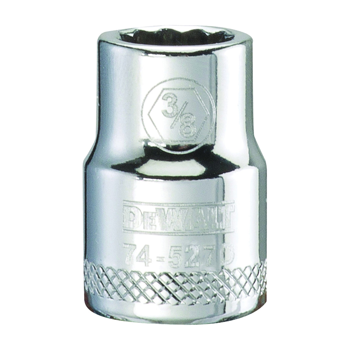 DeWALT DWMT74527OSP Hand Socket, 3/8 in Socket, 3/8 in Drive, 12-Point, Vanadium Steel, Polished Chrome