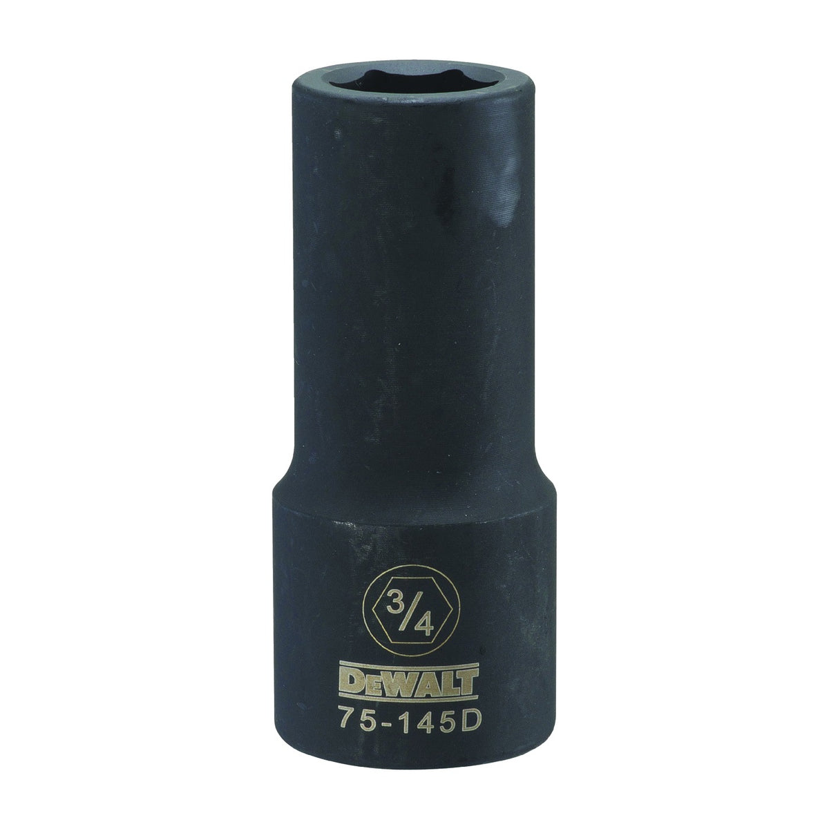 DeWALT DWMT75145OSP Impact Socket, 3/4 in Socket, 3/4 in Drive, 6-Point, CR-440 Steel, Black Oxide