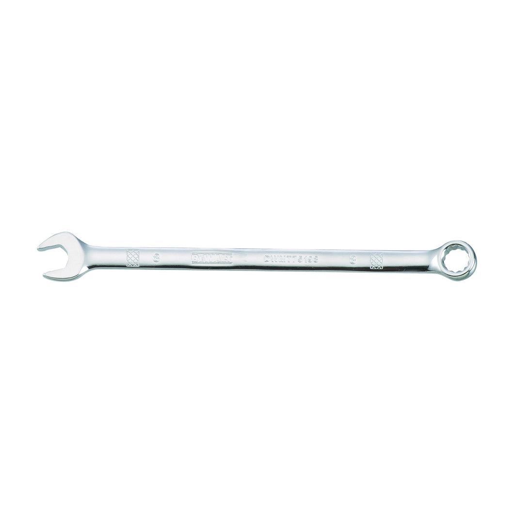 DeWALT DWMT75198OSP Combination Wrench, Metric, 8 mm Head, 5-11/32 in L, 12-Point, Chrome, Comfort-Grip Handle
