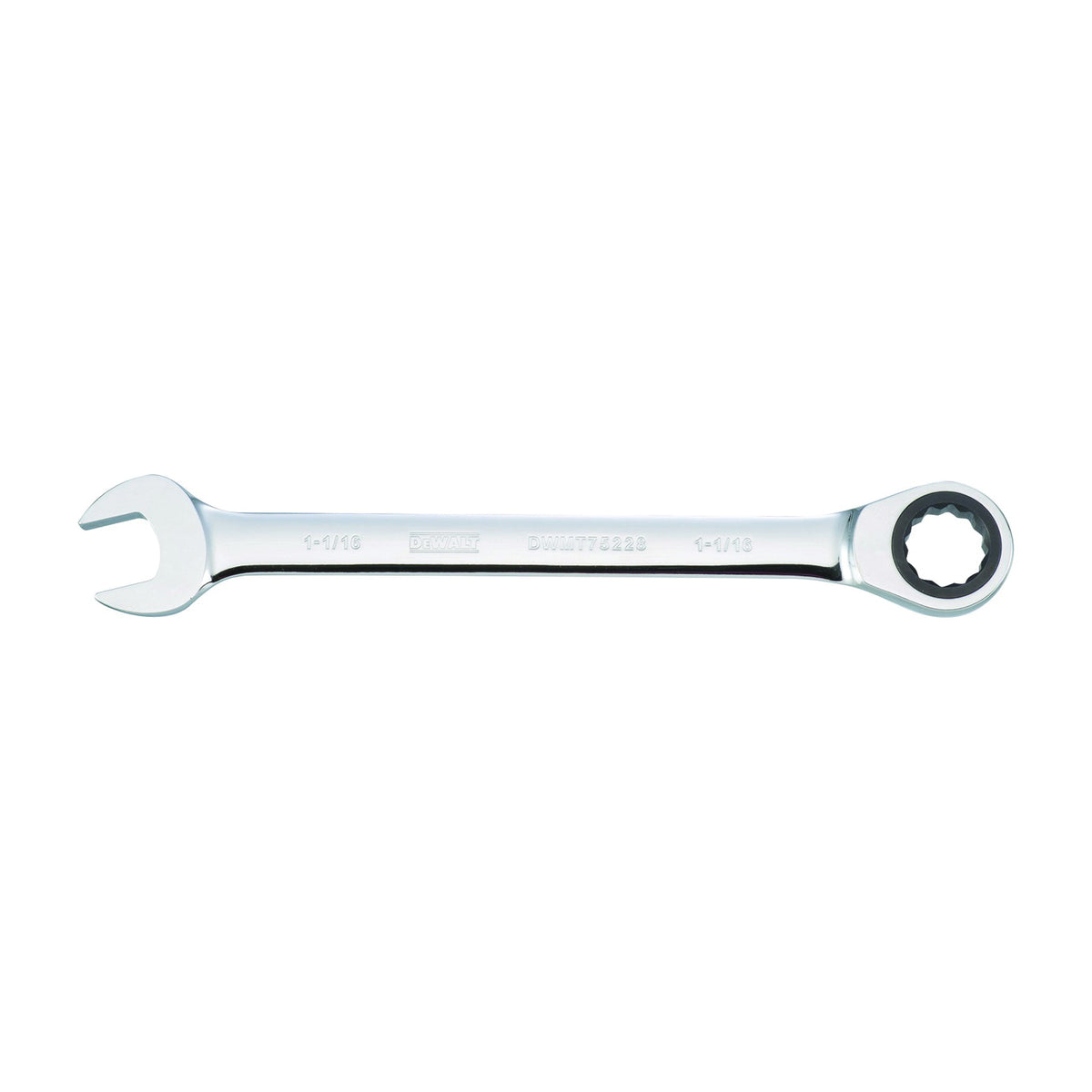 DeWALT DWMT75228OSP Combination Wrench, SAE, 1-1/16 in Head, 14-1/8 in L, Chrome
