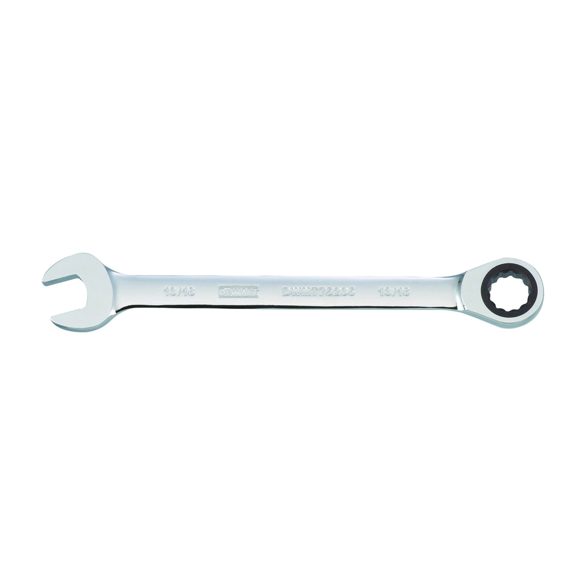 DeWALT DWMT75235OSP Combination Wrench, SAE, 13/16 in Head, 11-7/32 in L, Chrome
