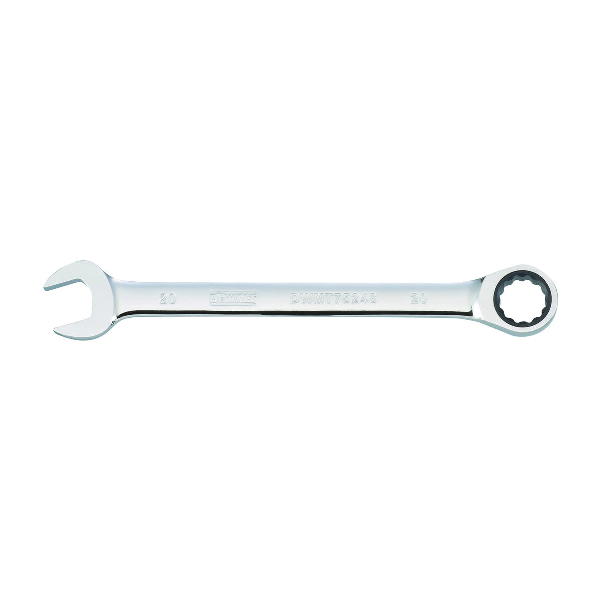 DeWALT DWMT75243OSP Combination Wrench, Metric, 20 mm Head, 11-7/32 in L, Chrome, Comfort-Grip Handle