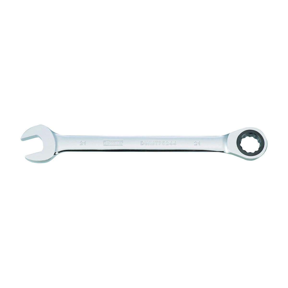 DeWALT DWMT75244OSP Combination Wrench, Metric, 21 mm Head, 11-7/32 in L, Chrome, Comfort-Grip Handle