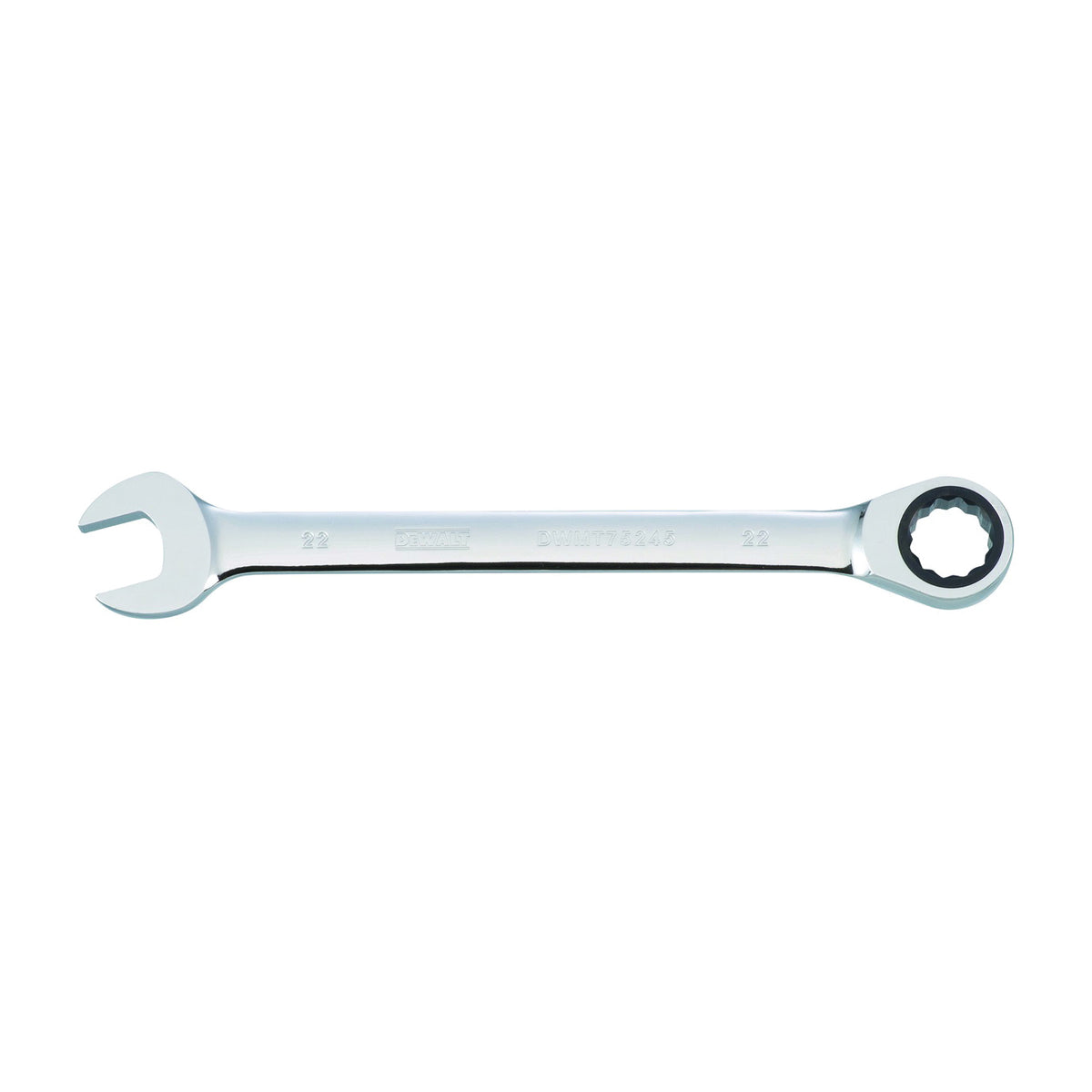 DeWALT DWMT75245OSP Combination Wrench, Metric, 22 mm Head, 11-7/32 in L, Chrome, Comfort-Grip Handle