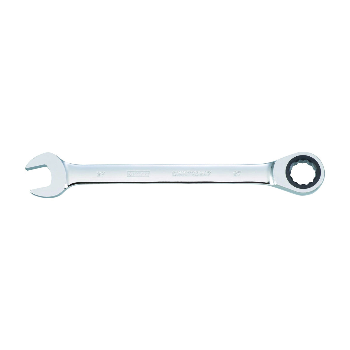 DeWALT DWMT75247OSP Combination Wrench, Metric, 27 mm Head, 14-1/8 in L, Chrome, Comfort-Grip Handle