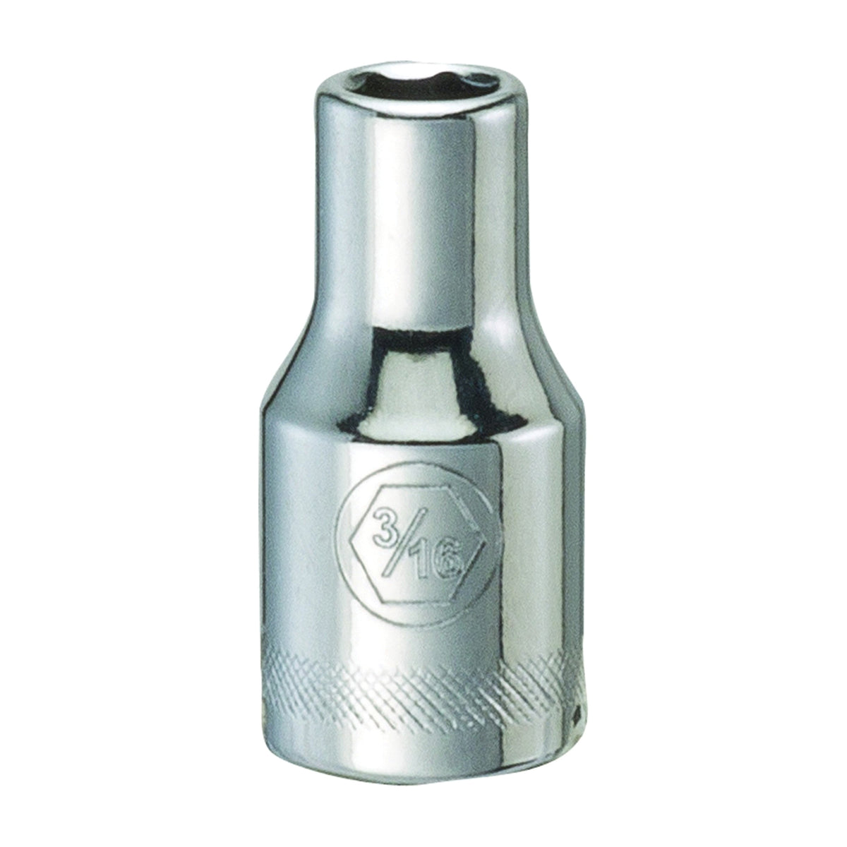 DeWALT DWMT86022OSP Hand Socket, 3/16 in Socket, 1/4 in Drive, 6-Point, Vanadium Steel, Polished Chrome