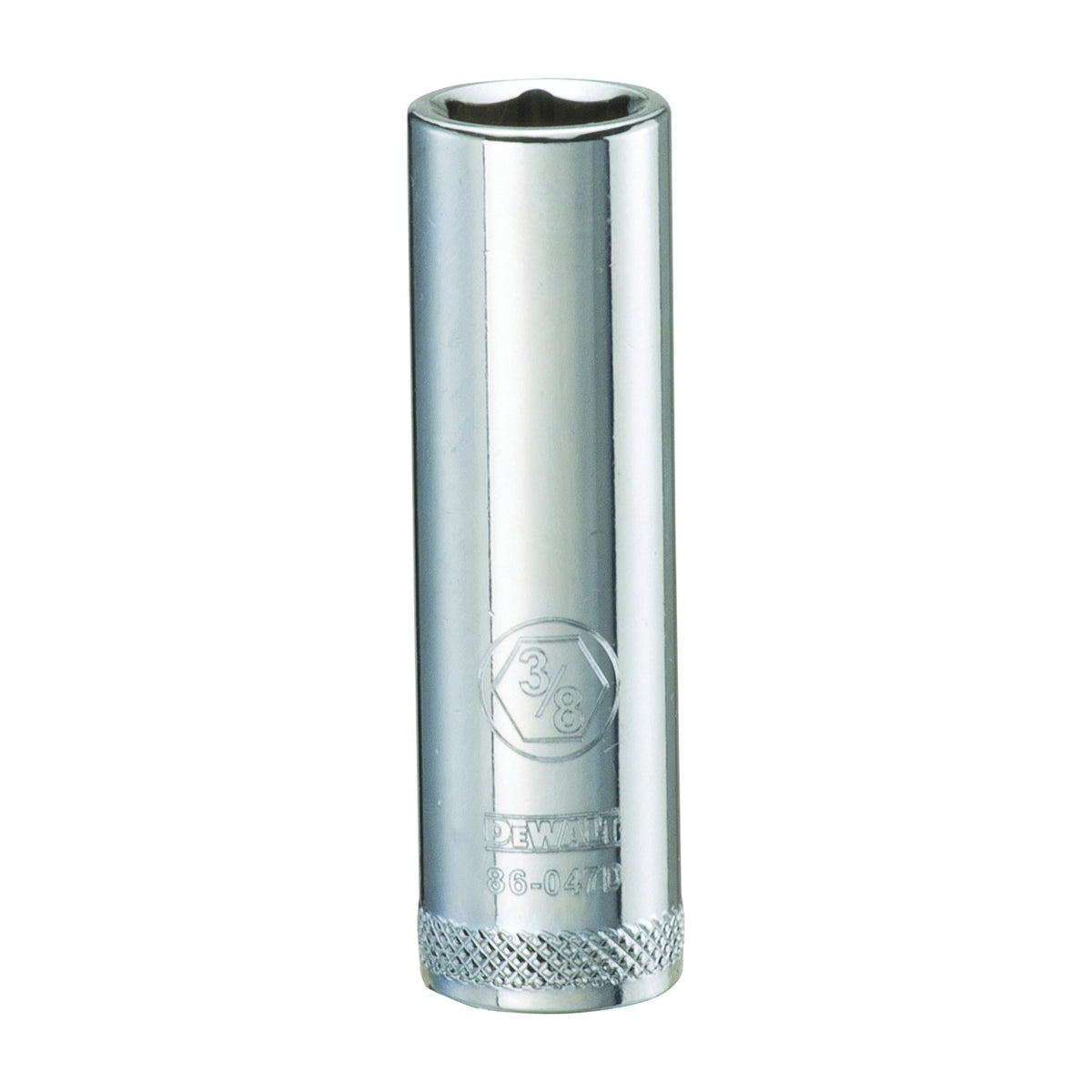 DeWALT DWMT86047OSP Drive Socket, 3/8 in Socket, 1/4 in Drive, 6-Point, Vanadium Steel, Polished Chrome