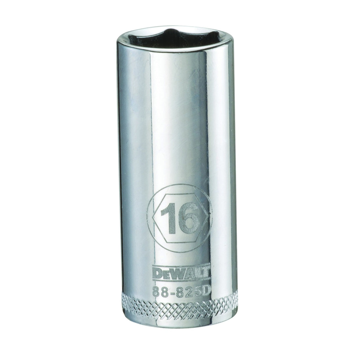 DeWALT DWMT88825OSP Drive Socket, 16 mm Socket, 3/8 in Drive, 6-Point, Vanadium Steel, Polished Chrome