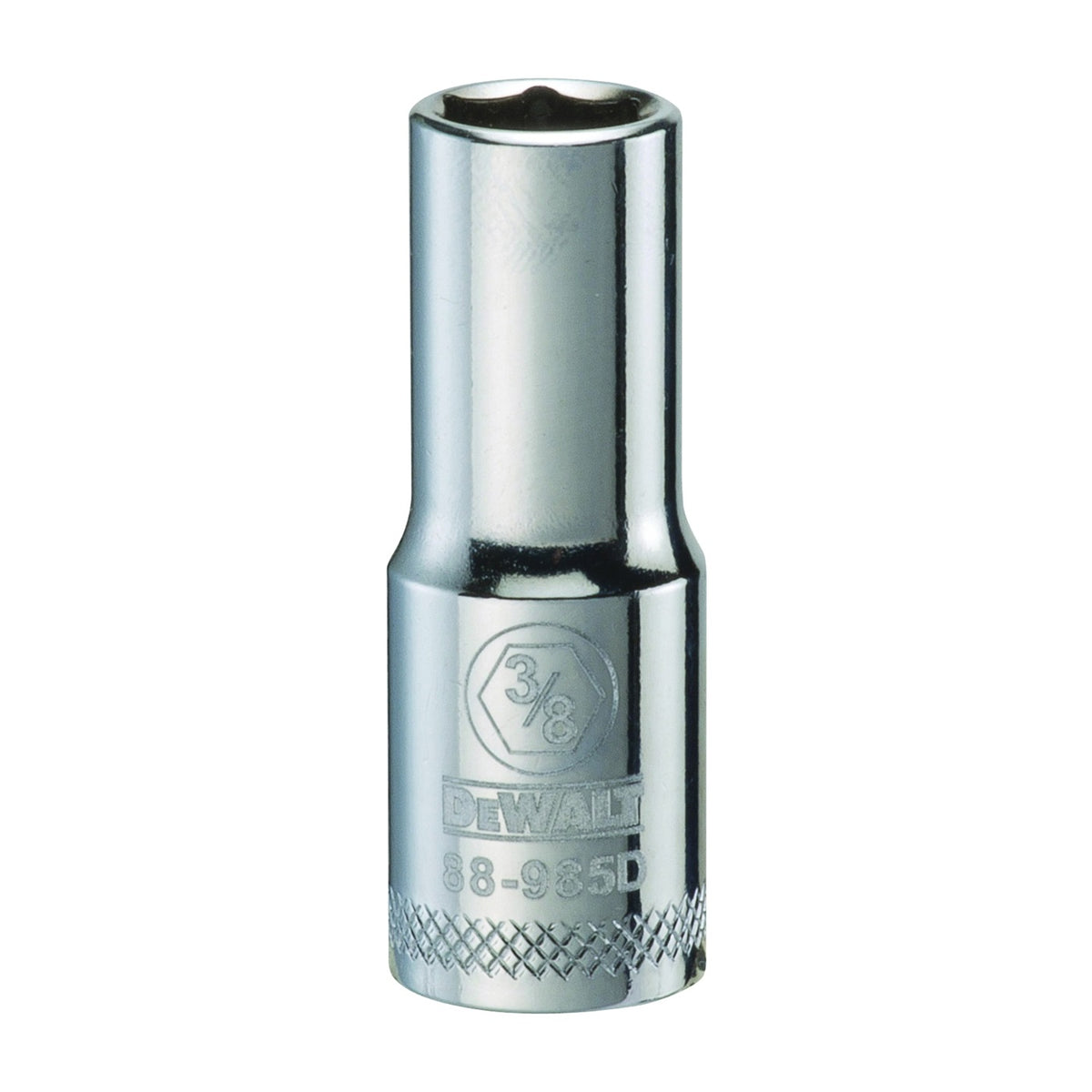 DeWALT DWMT88985OSP Drive Socket, 3/8 in Socket, 3/8 in Drive, 6-Point, Vanadium Steel, Polished Chrome