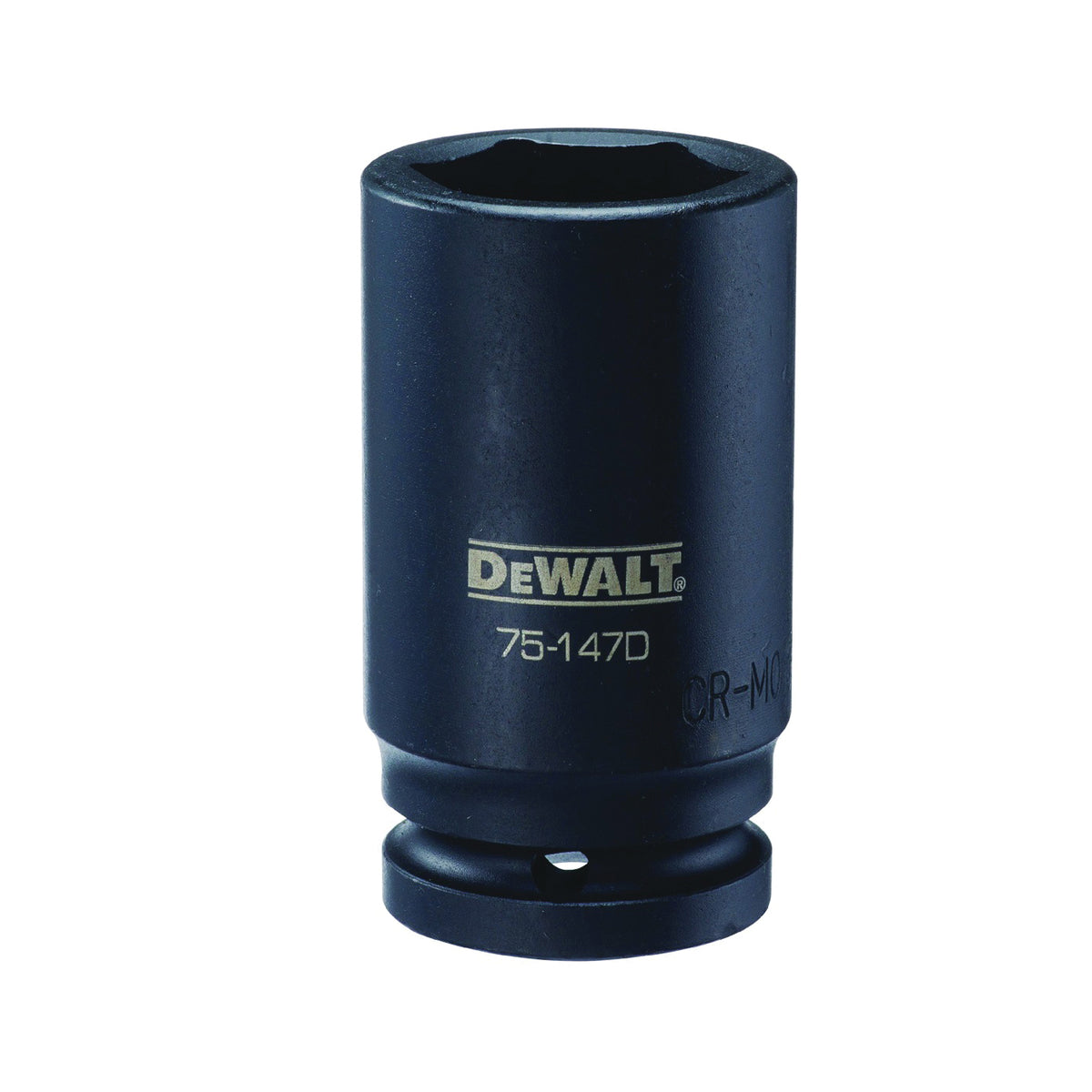 DeWALT DWMT75147OSP Impact Socket, 32 mm Socket, 3/4 in Drive, 6-Point, CR-440 Steel, Black Oxide