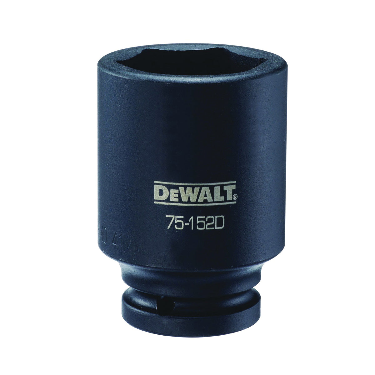 DeWALT DWMT75152OSP Impact Socket, 41 mm Socket, 3/4 in Drive, 6-Point, CR-440 Steel, Black Oxide