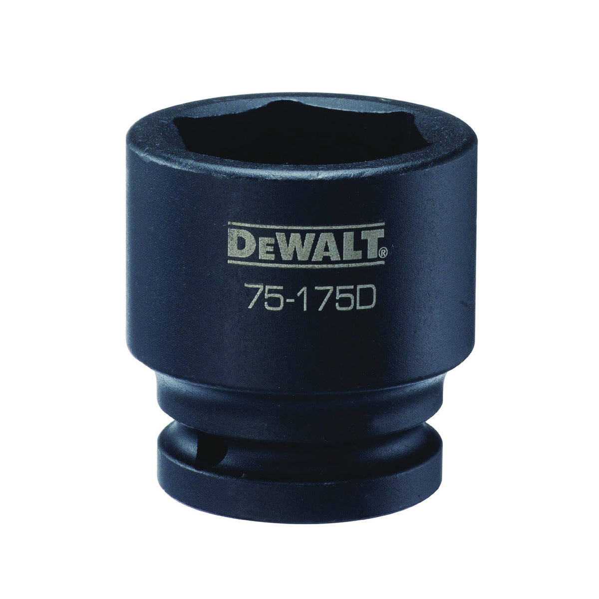 DeWALT DWMT75175OSP Impact Socket, 36 mm Socket, 3/4 in Drive, 6-Point, CR-440 Steel, Black Oxide