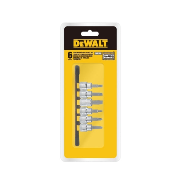 DeWALT DWMT75422OSP Screwdriver Bit Socket Set, Polished Chrome Vanadium