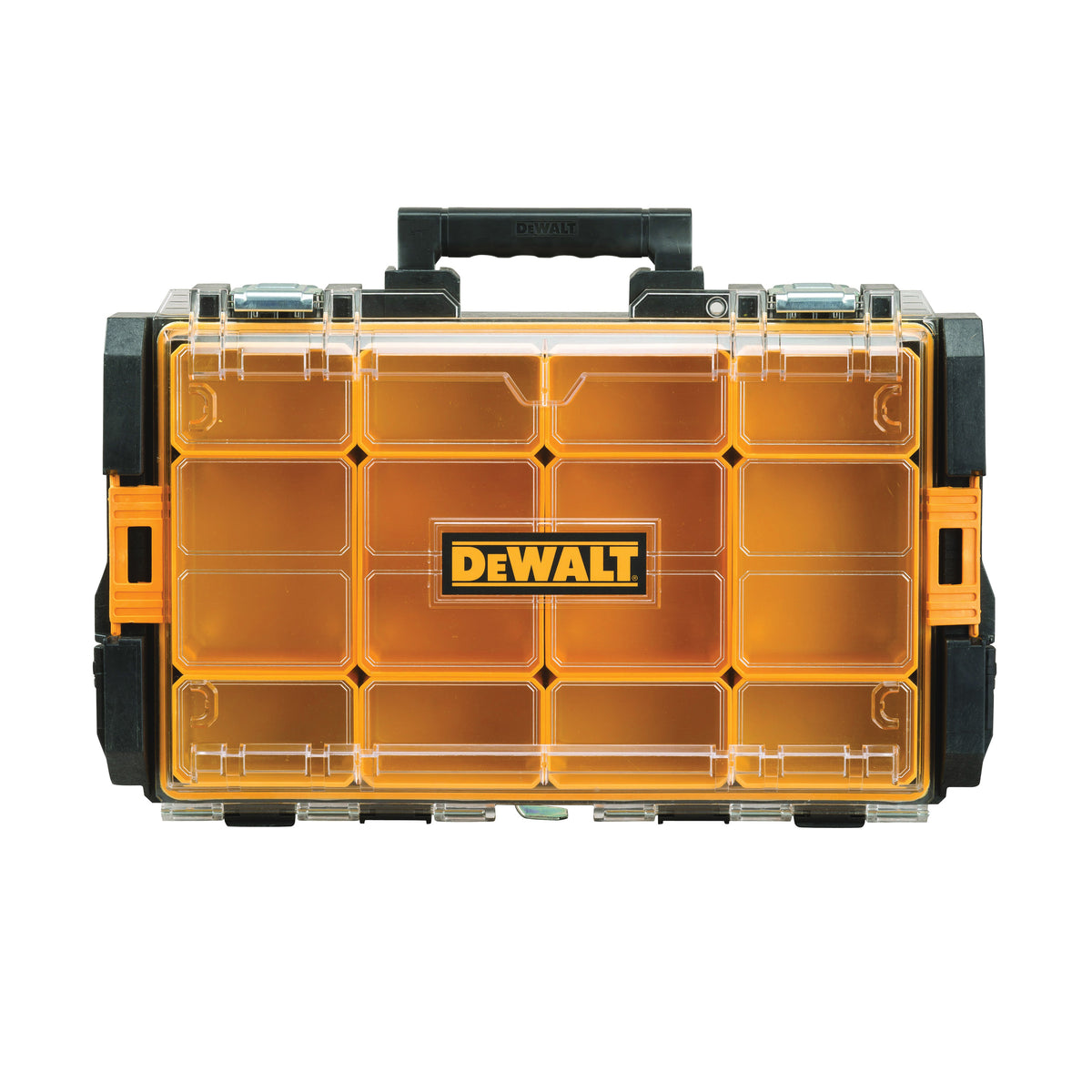 DeWALT ToughSystem Series DWST08202 Parts Organizer, 44 lb, 13-1/8 in OAW, 4-1/2 in OAH, 4.56 in OAD, Foam, Black