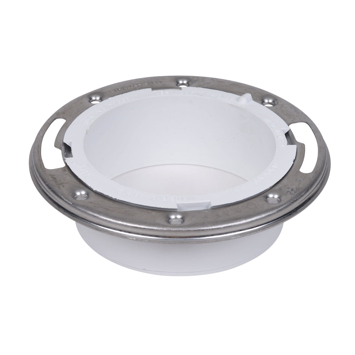 Oatey 43499 Closet Flange, 4 in Connection, PVC, White, For: 3 in, 4 in Pipes