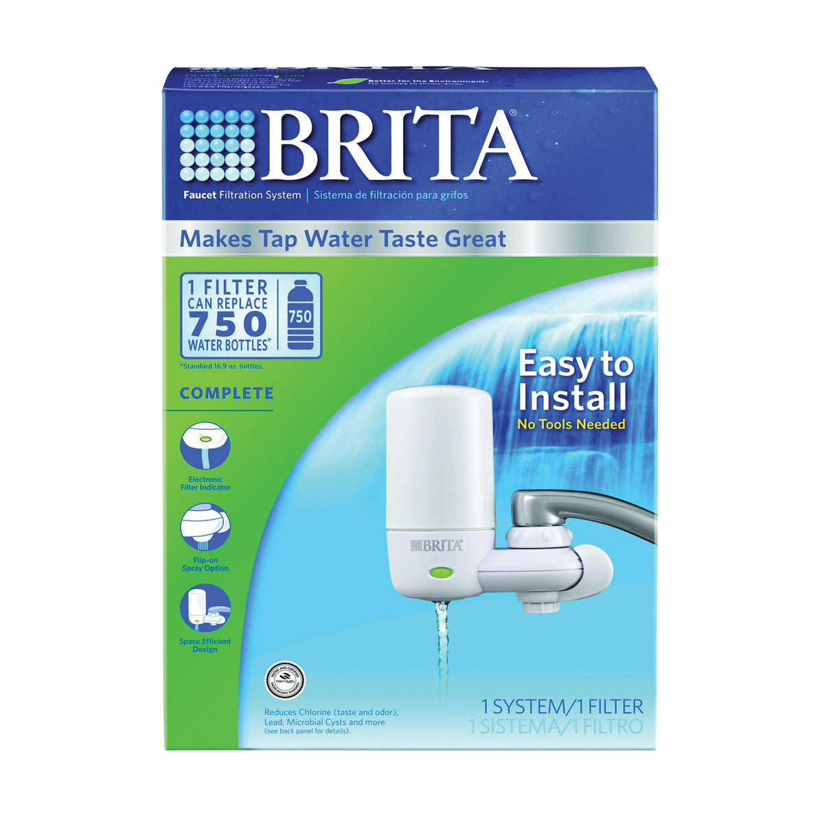 Brita 42201 Water Filter, 100 gal Capacity, White