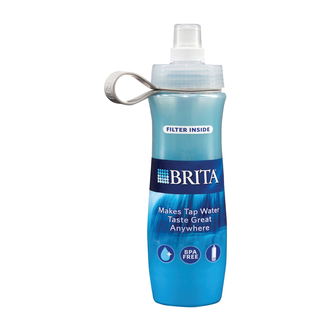 Brita 35558 Water Filtration Bottle, 24 oz Capacity, Blue